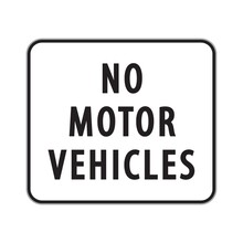 No Motor Vehicles Sign