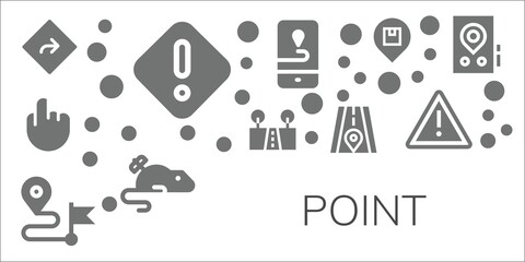 Sticker - point icon set