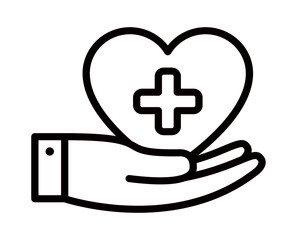 health care program icon vector for web and app