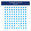 © Saiful - set of Document and Folder icon with flat style design vector