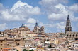 Panorama of the old city of Toledo, the former capital of Spain.