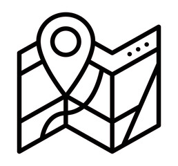 Locate icon vector for web and app