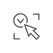 © motorama - Verification goal line outline icon