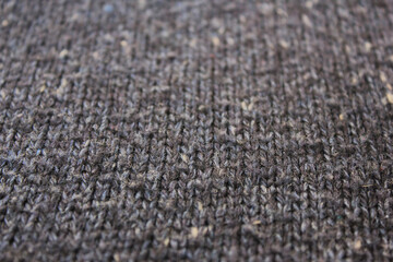 Sticker - Woven texture of light gray warm material cloth. Wool knitted sweater pattern, simple grey fabric background.  