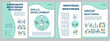 © bsd studio - Mentoring program brochure template. Coaching and training. Flyer, booklet, leaflet print, cover design with linear icons. Vector layouts for magazines, annual reports, advertising posters