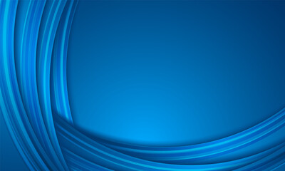 Wall Mural - Abstract blue background, circular overlay, curve pattern