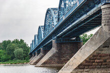 A Multi-arch Bridge Over Vistula River, Nowy Dwór Mazowiecki, Poland