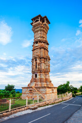 Canvas Print - Kirti Stambh Tower, Chittor Fort, Chittorgarh