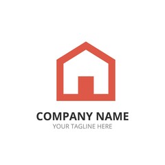 Poster - Minimalist home house logo template