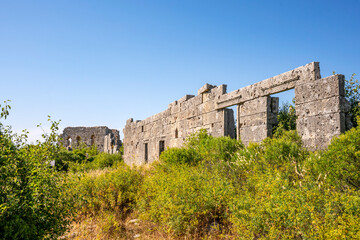 The remaining from Sillyon, which was an important fortress and city near Attaleia in Pamphylia, on the southern coast of modern Turkey.