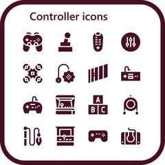 Wall Mural - controller icon set