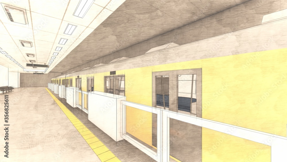 電車黄色 ホーム ドア閉 人無 イラスト66 Do Salonu Plakaty Ecowall24 Pl 電車黄色 ホーム ドア閉 人無 イラスト66 Do Salonu Plakaty Ecowall24 Pl
