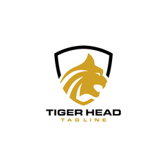 Wall Mural - tiger head vector logo