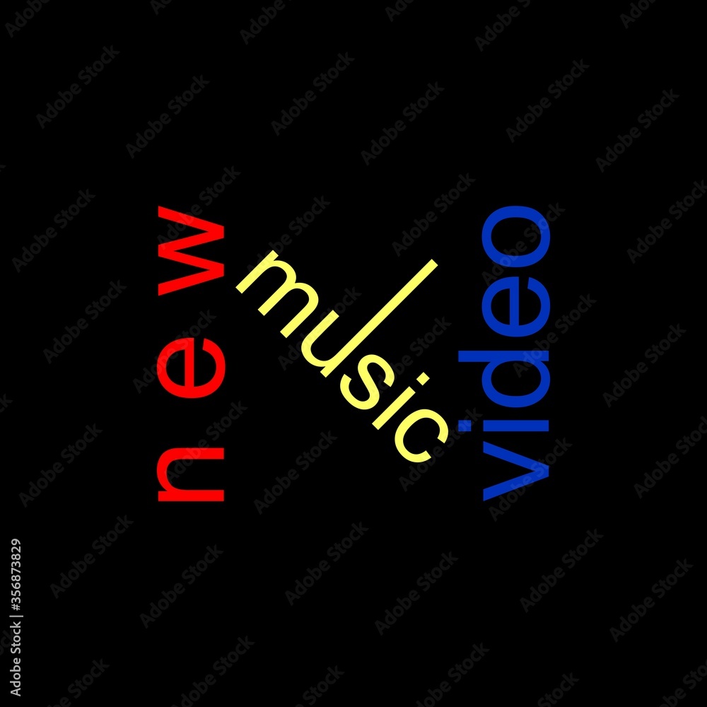 NVM Logo. New Music Video Logo Design. New Music Video Icon Stock ...