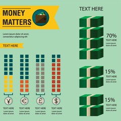 Canvas Print - finance infographic