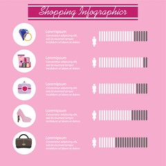 Sticker - shopping infographic