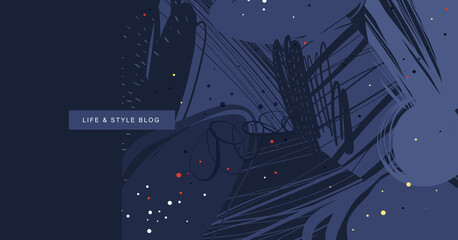 abstract creative universal artistic template. good for email header, social media post, ad, event a