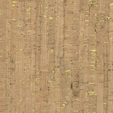 Natural Cork Fabric Texture With Metallic Gold Shimmer Dots