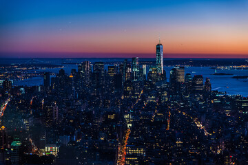  ニューヨーク　マンハッタンの夜景