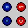 © rambART design - on and off button set vector design