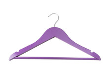 Purple Hanger Isoalted On White.