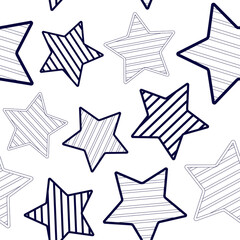 Asterisks. Seamless pattern. Design for fabric, wrapping paper, background, wallpaper. Vector.