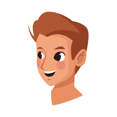 Sticker - young man male head avatar character