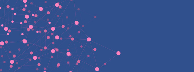 Beautiful  cyberspace banner concept backdrop