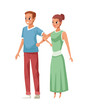 © Jemastock - young lovers couple avatars characters