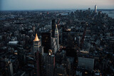 Fototapeta Nowy Jork - The streets of New York at dusk