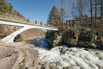 A snow covered bridge A