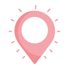 navigation location pointer isolated icon design white background
