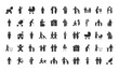 © Jeronimo Ramos - pictogram baby and family icon set, silhouette style