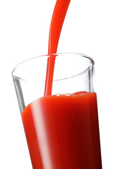 Sticker - グラスにトマトジュースを注ぐ　Pouring tomato juice into a glass