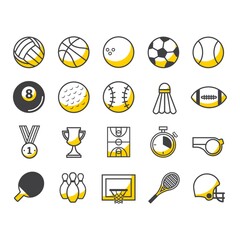 Sticker - set of sports icons