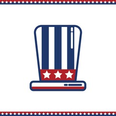 Sticker - uncle sam's hat