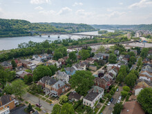 Aspinwall Pennsylvania Aerial Skyline Cityscape