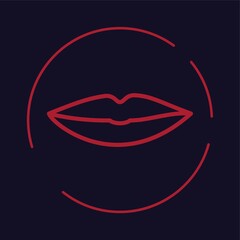 Sticker - lips