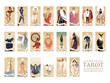 22 Major arcana of the tarot in full, isolated on white background. JPG illustrations in high resolution