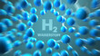 H2 Wasserstoff Moleküle