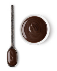 Sticker - bowl and spoon with chocolate spread