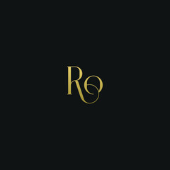 Creative modern elegant trendy unique artistic RO O OR R initial based letter icon logo.
