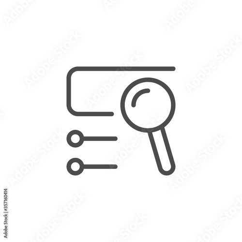 Cuadros en Lienzo Web search query line outline icon
