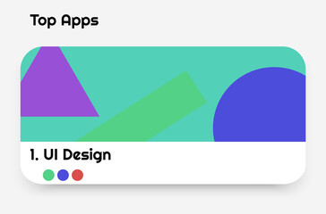 Wall Mural - UI design for apps, programs, phone screens etc. Button with 3d effect and shadow, blank, Harvesting for picture. Modern and trendy ui design. EPS 10 vector