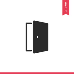 Poster - Door vector icon, simple sign for web site and mobile app.