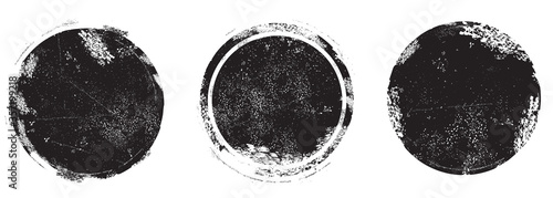 Cuadros en Lienzo Circle grunge stamp set