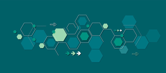 sfondo, esagoni, tecnologia futuristica,