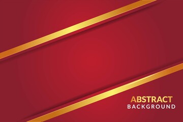 Abstract polygonal pattern luxury red with shiny gold. Background abstract design, elegant red shiny gold background, vector, illustrations