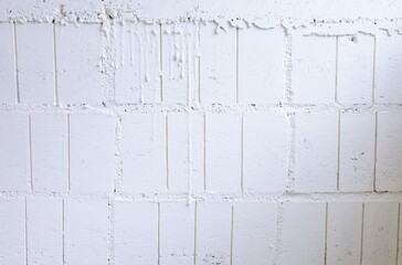 Wall Mural - White stucco wall background cement texture with concrete wall pattern for background