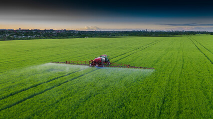 The work of agricultural technicians in the fields.